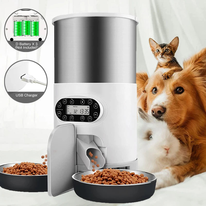 WhiskerBite™ Smart WiFi Pet Feeder – 6L | Voice + App Control