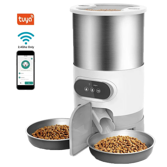 WhiskerBite™ Smart WiFi Pet Feeder – 6L | Voice + App Control