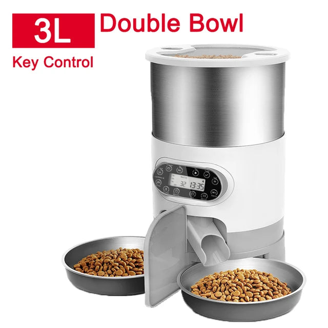 WhiskerBite™ Smart WiFi Pet Feeder – 6L | Voice + App Control